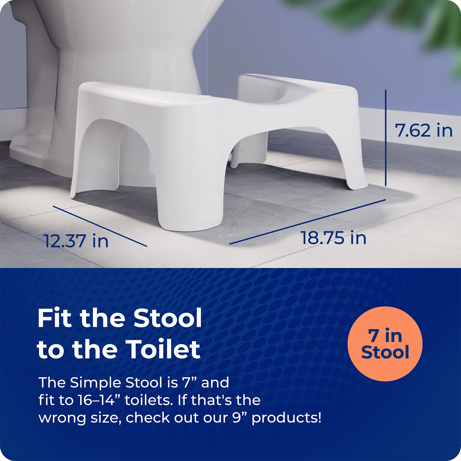 Simple Toilet Stool (available in multiple colors) - Image 2
